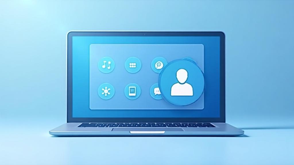 Teams Voice unified communications on laptop